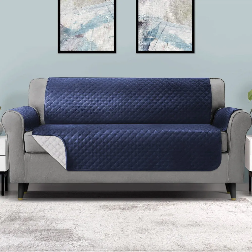 100% Water Resistant 4 Seater Sofa Cover, Navy - Artiss