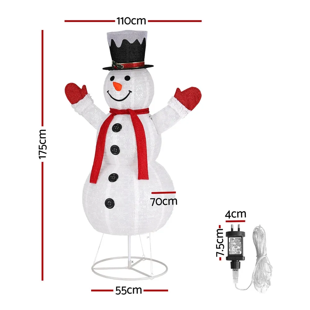 1.7M Christmas Lights 200 LED Fairy Light Snowman Decorations