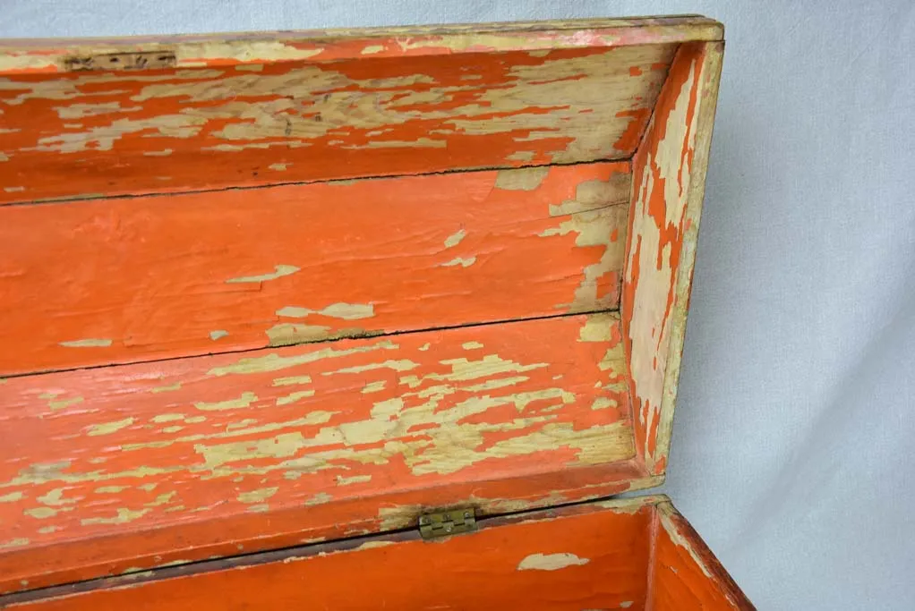 18th Century wooden chest with original patina 33½"