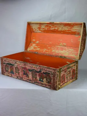 18th Century wooden chest with original patina 33½"