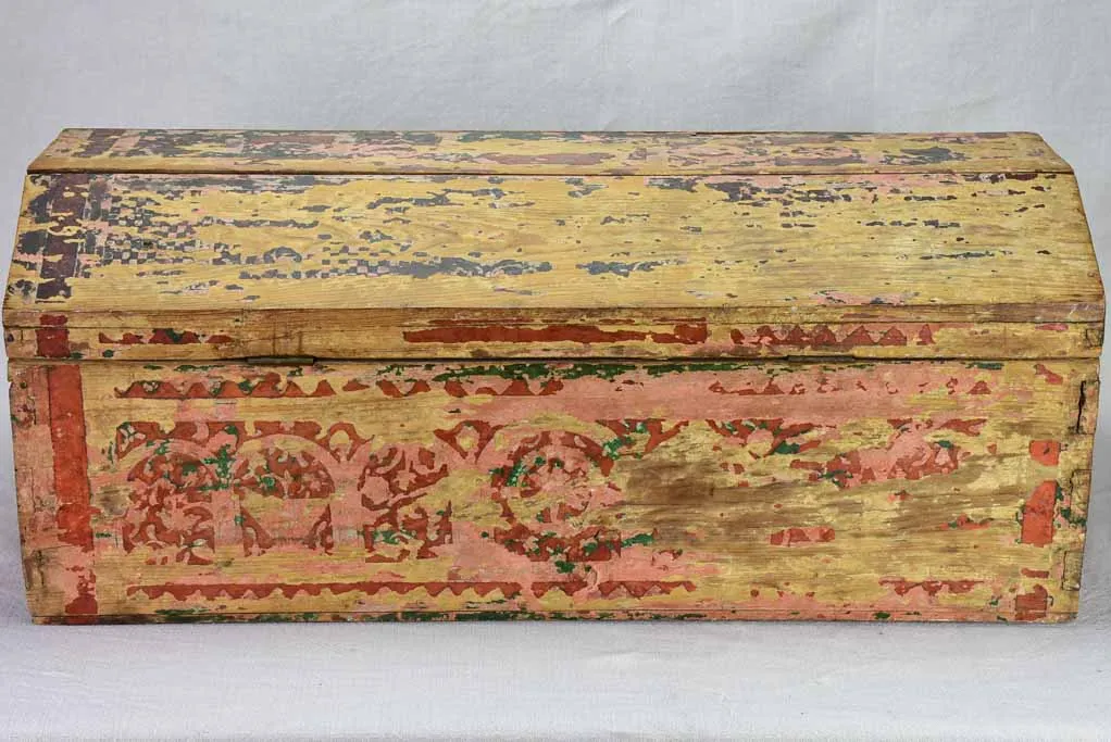 18th Century wooden chest with original patina 33½"