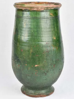 19th century olive jar from Tournac - green 30¾"