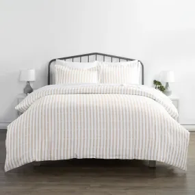 3-Piece Set: Rugged Stripes Patterned Duvet Cover