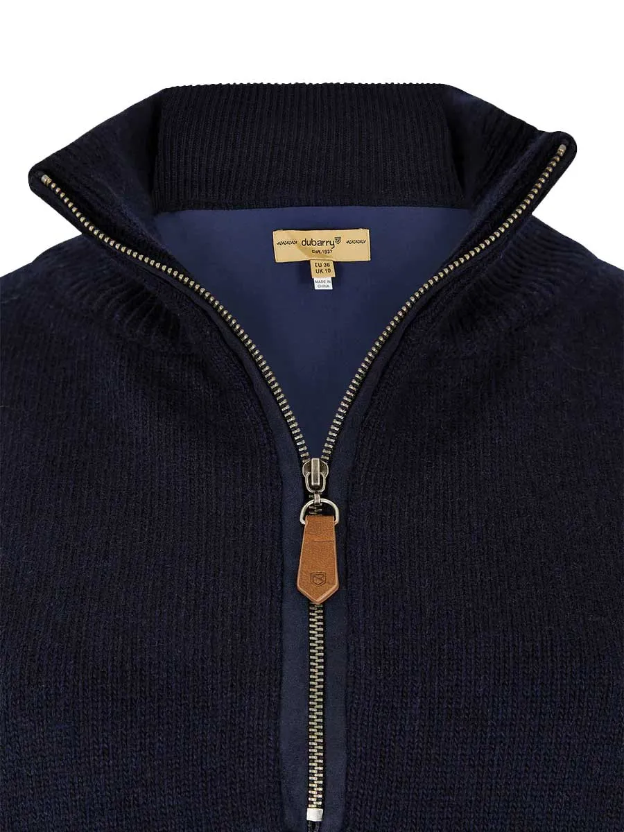 30% OFF DUBARRY Morrisey Zip Neck Sweater - Women's - Navy - Size: UK 16