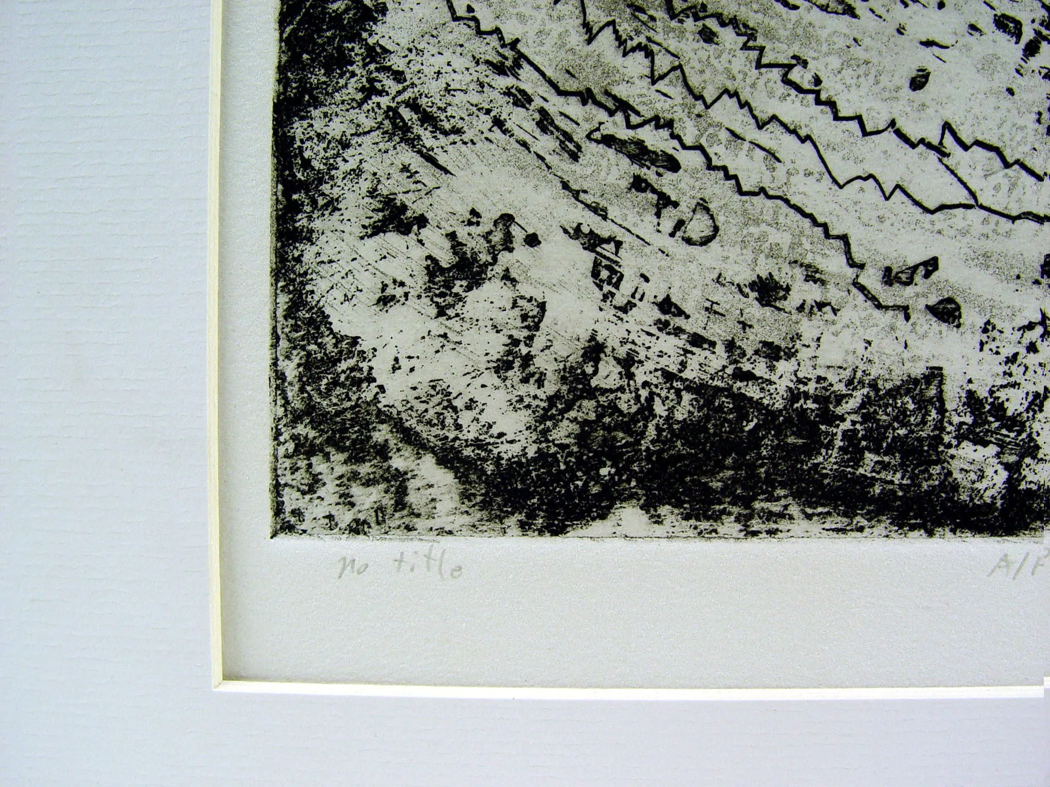 Abstract Black & White Etching