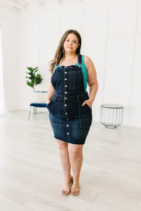 Agnes Denim Overall Dress