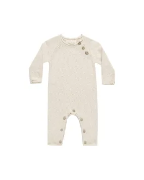 Baby Boy Jumpsuits and Rompers | Cozy Knit- Speckled Natural | Quincy Mae