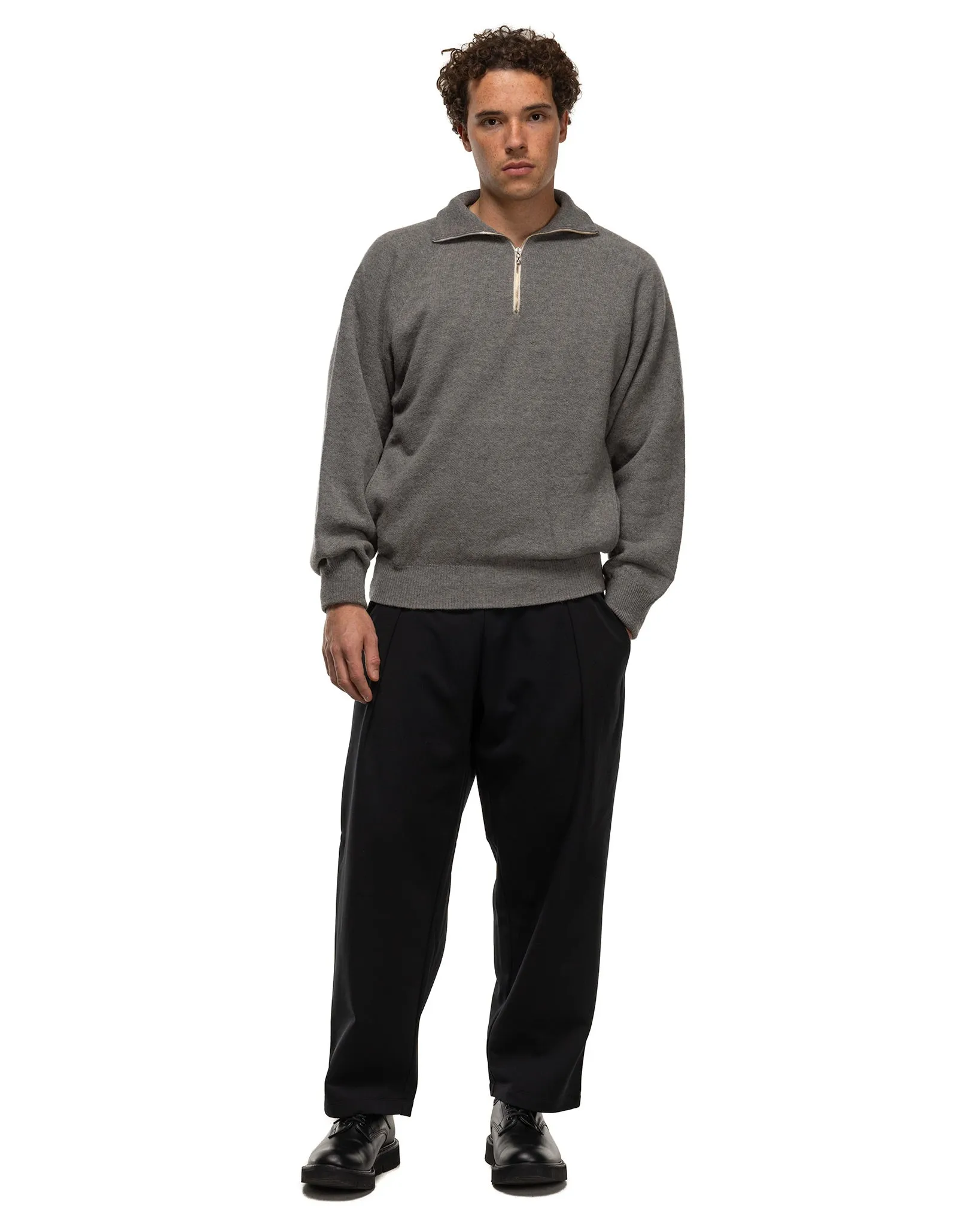 Backloop Camel Half Zip Grey