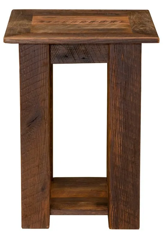 Barnwood Open Nightstand