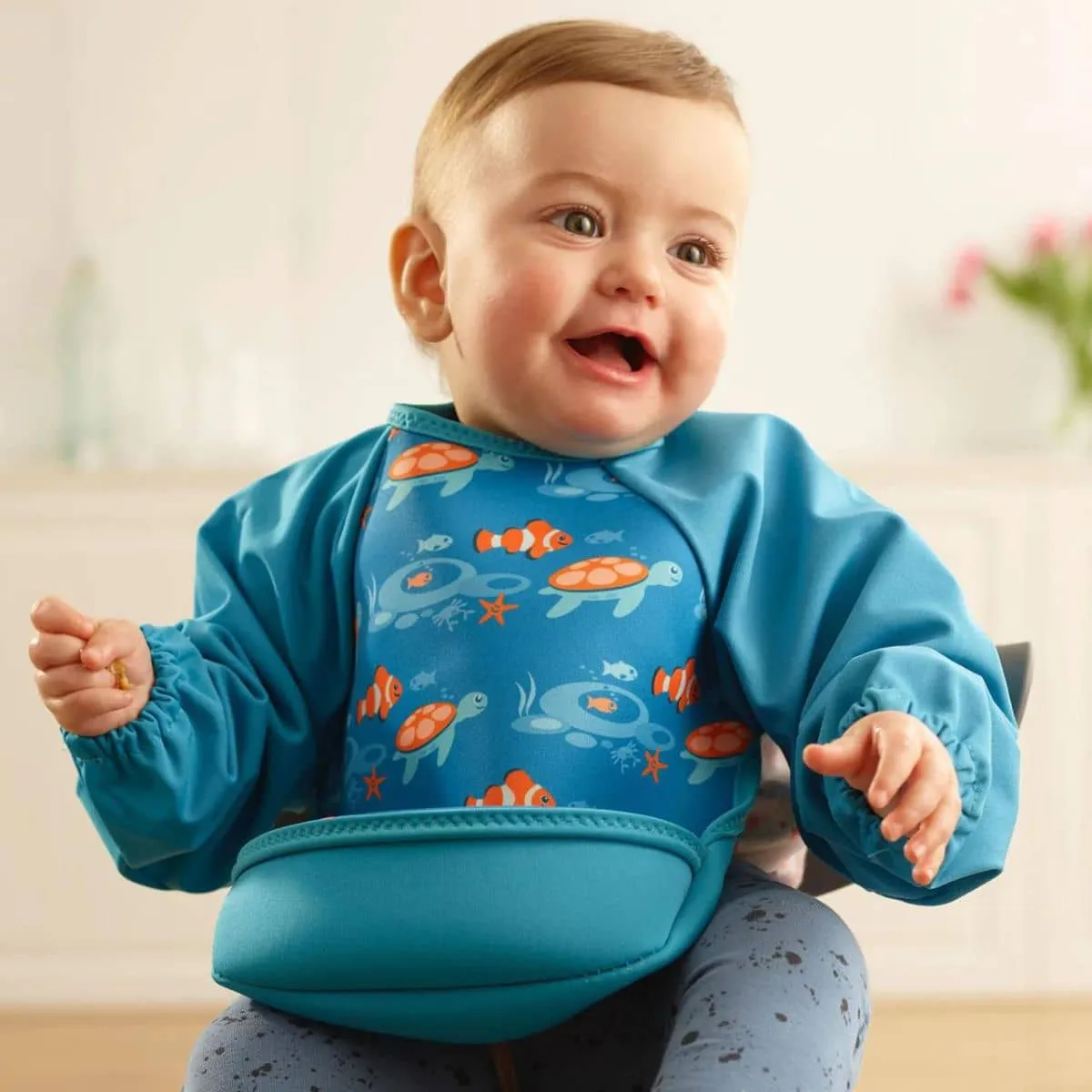 Bibetta UltraBib Bib with Sleeves - Tropical Fish