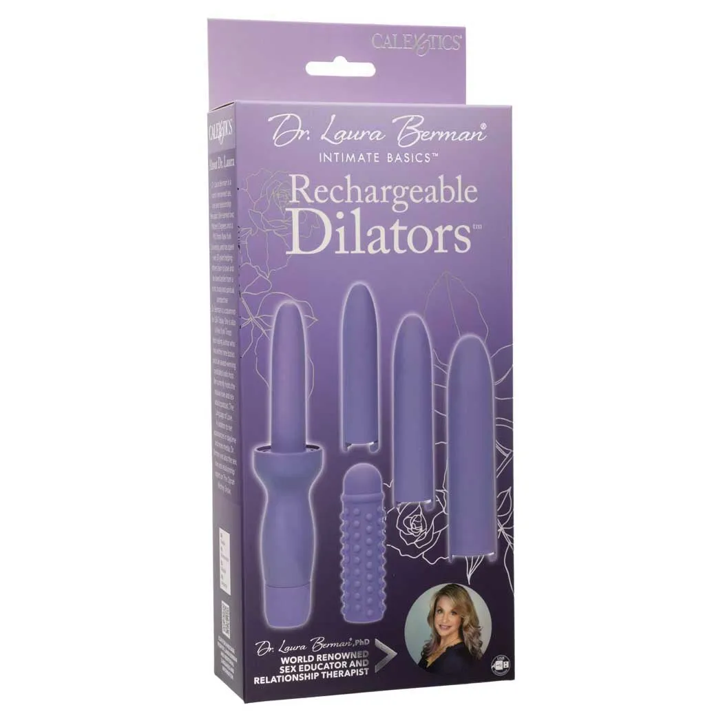 CalExotics Dr. Laura Berman Rechargeable Dilators Set of 4 Locking Sizes Plus Sleeve