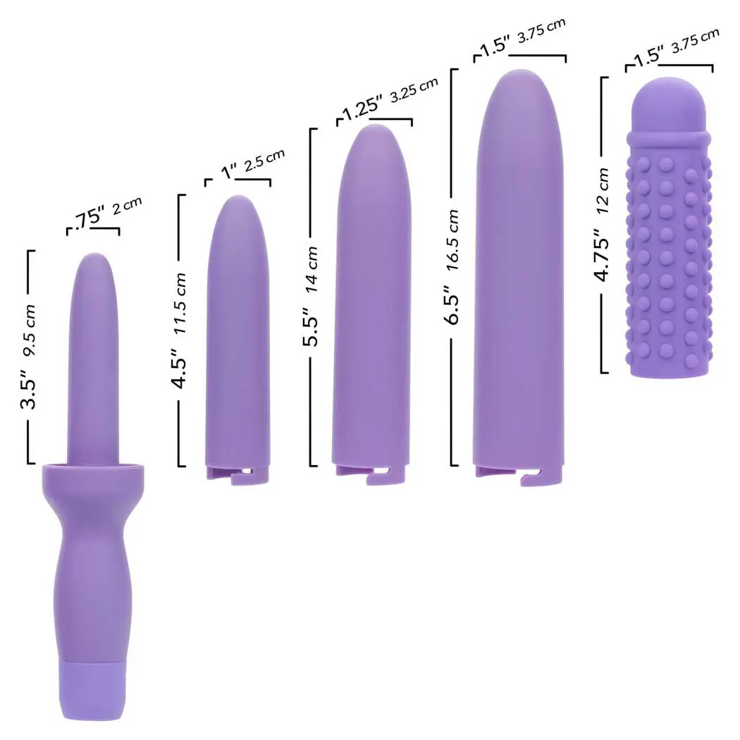 CalExotics Dr. Laura Berman Rechargeable Dilators Set of 4 Locking Sizes Plus Sleeve