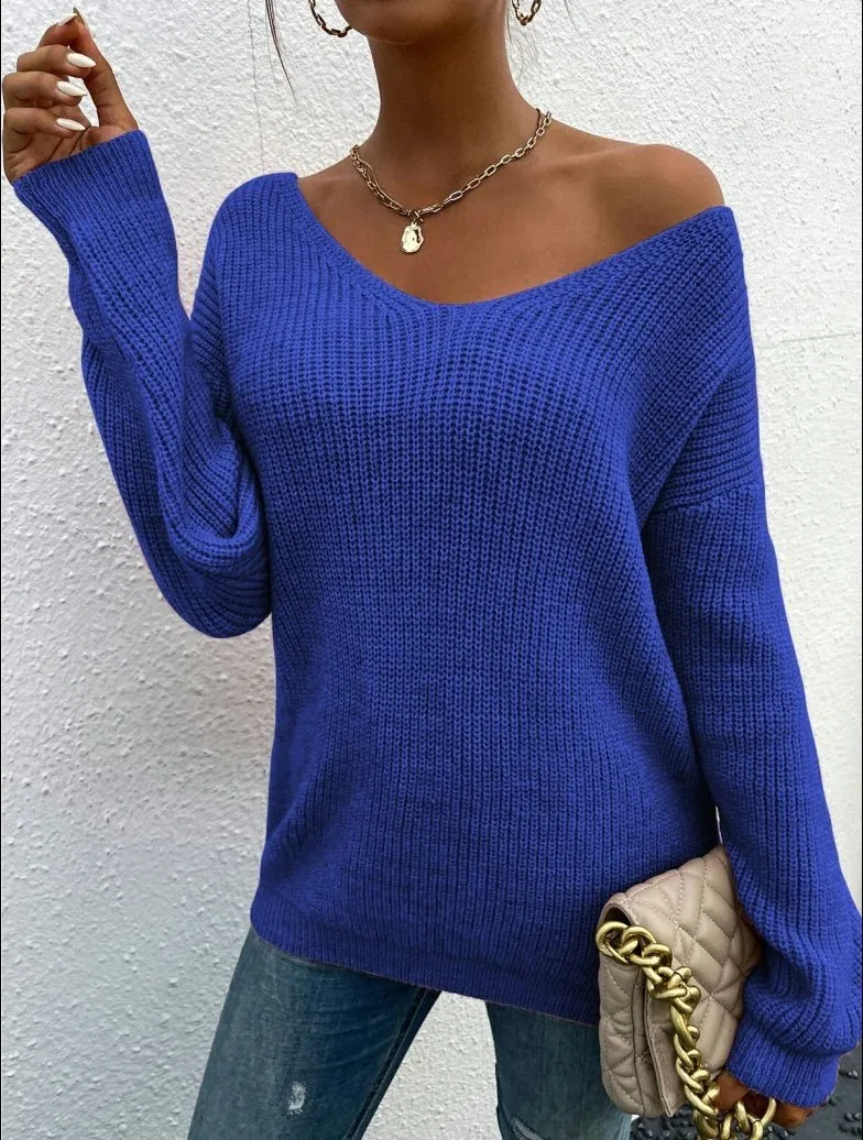 Carly Lace Back Wool Jumper