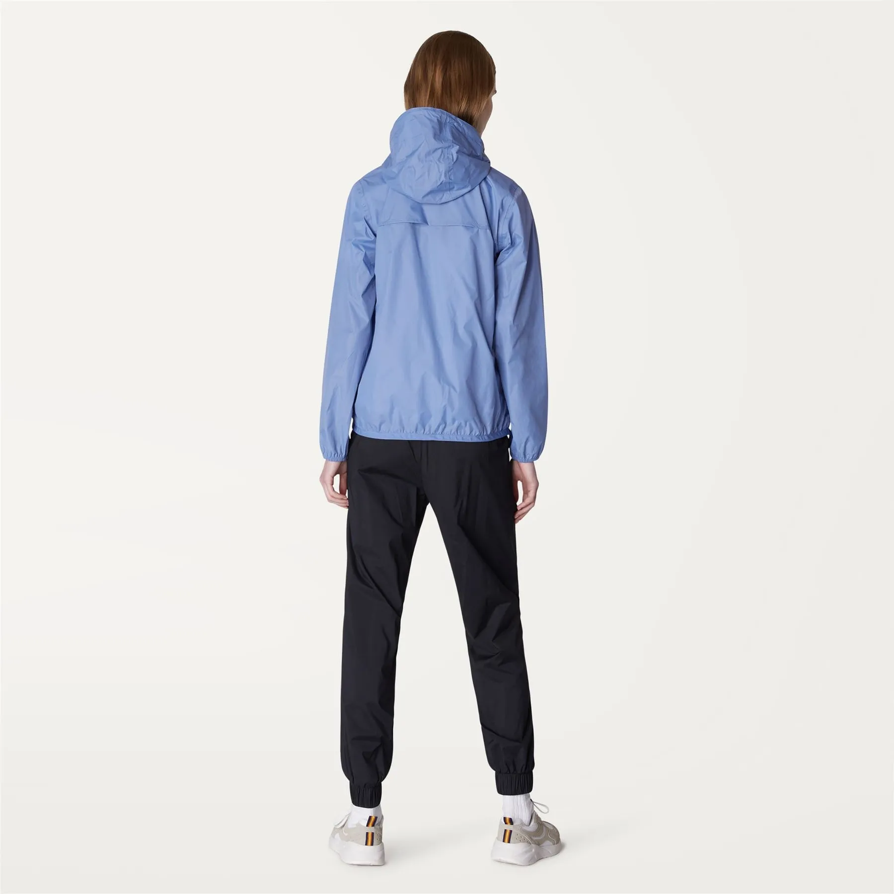 Claude - Unisex Packable Full Zip Waterproof Rain Jacket in Azure Dark