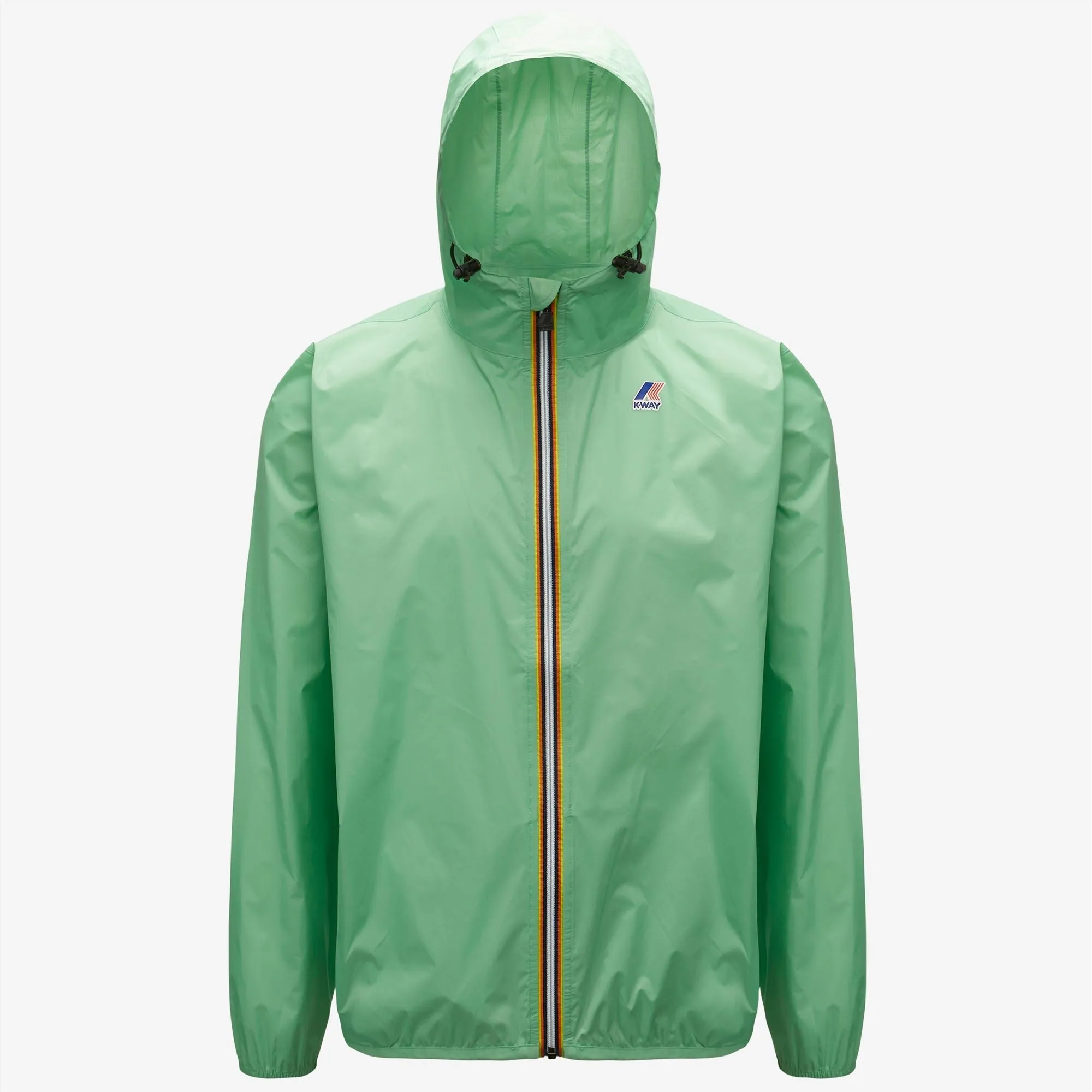 Claude - Unisex Packable Full Zip Waterproof  Rain Jacket in Green Zeph