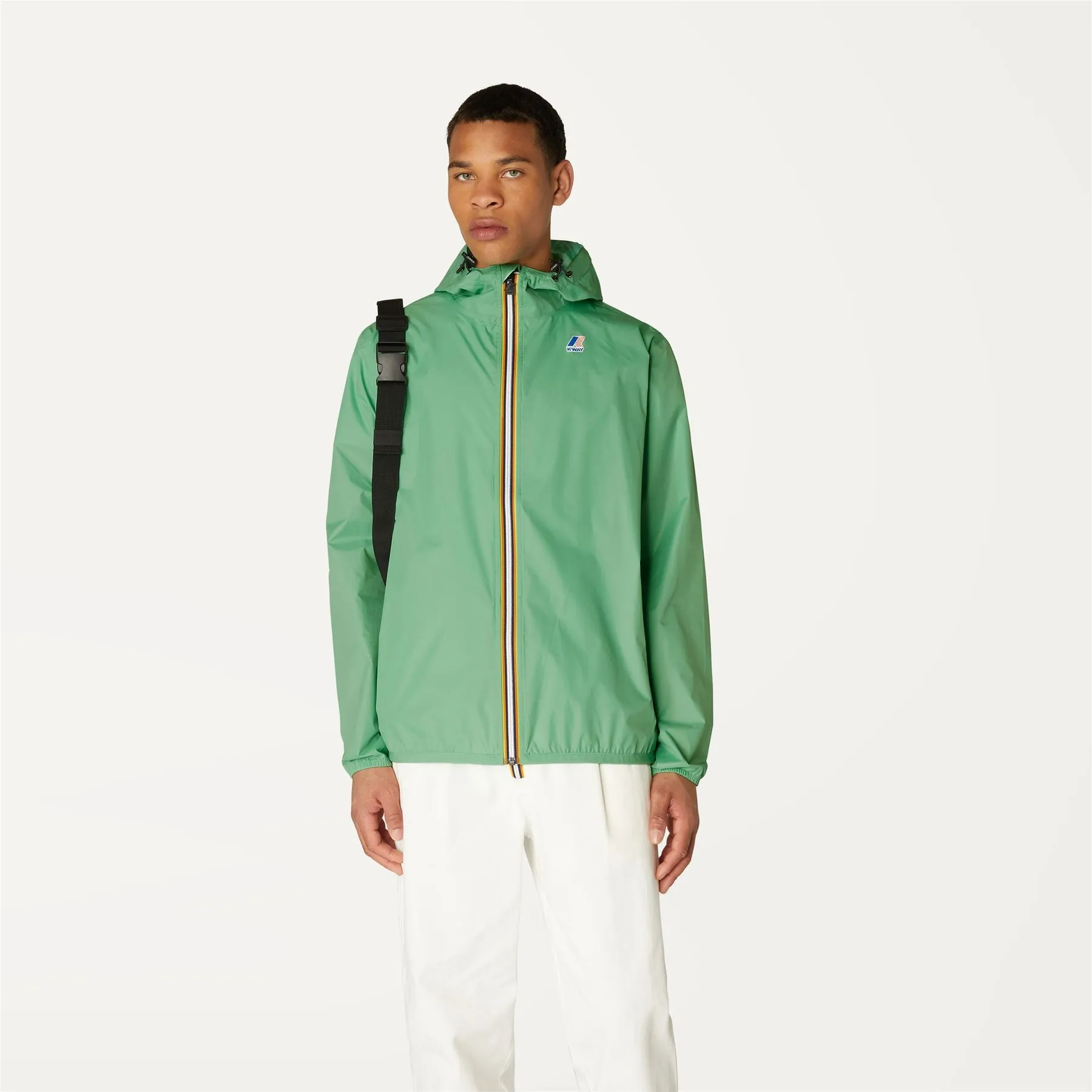 Claude - Unisex Packable Full Zip Waterproof  Rain Jacket in Green Zeph