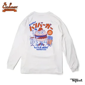 Cookman Long Sleeve T-shirts - TM Paint Burger : White