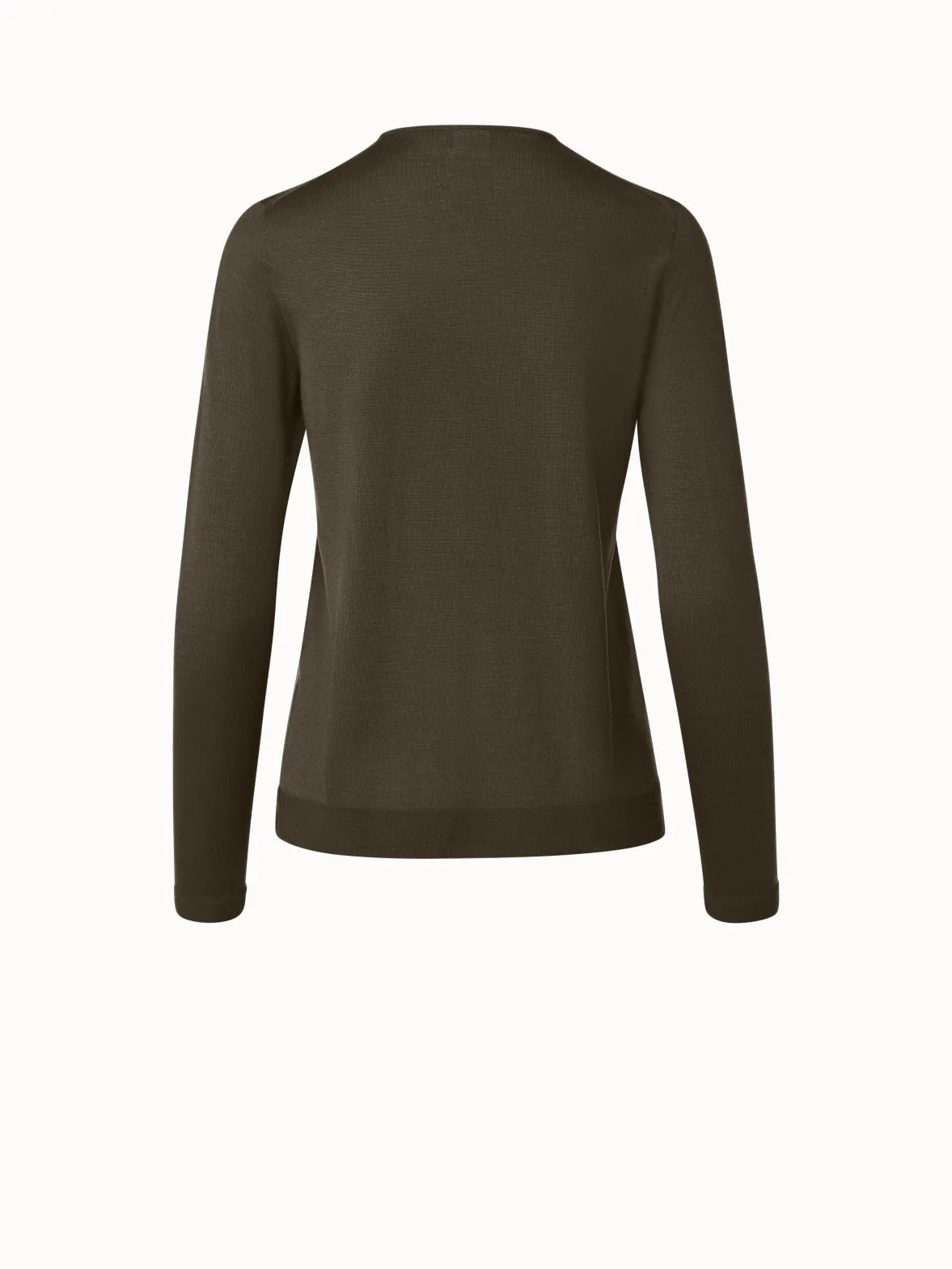 Crew Neck Cashmere Silk Sweater