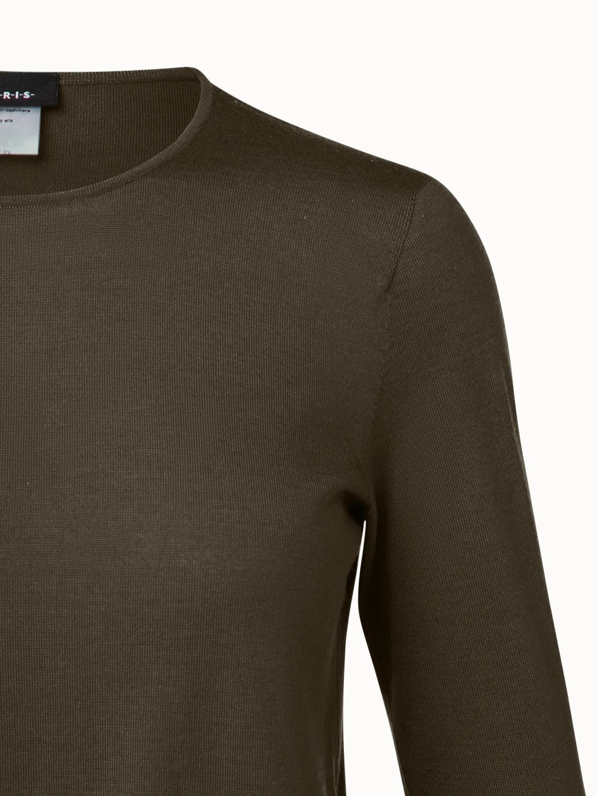 Crew Neck Cashmere Silk Sweater