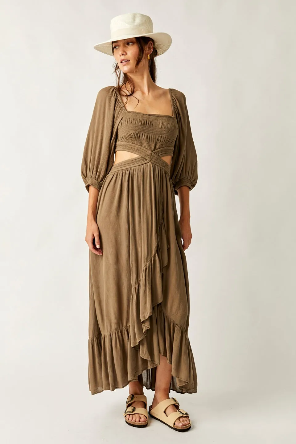 Cutout Maxi Dress Cross My Heart