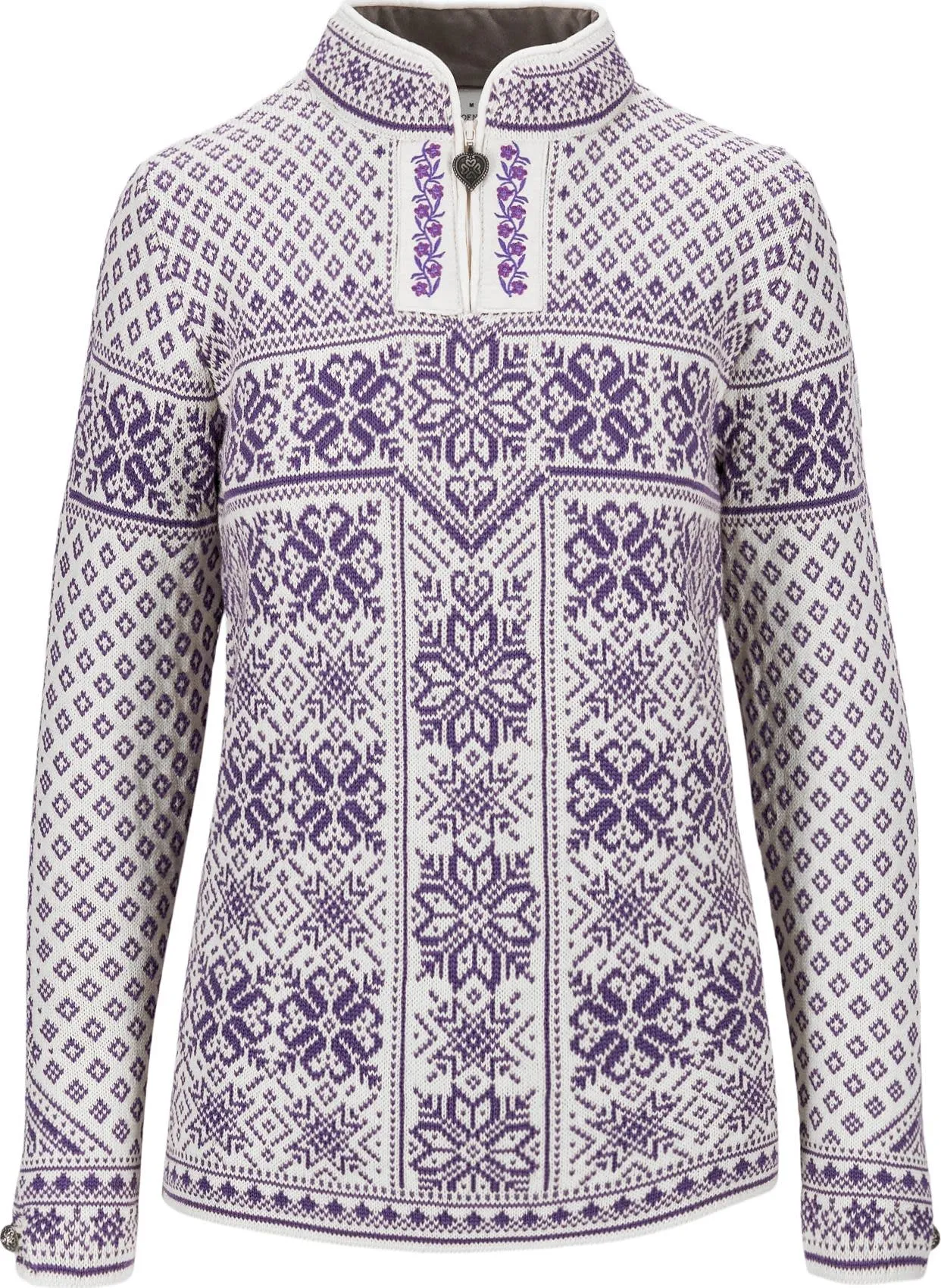 Dale of Norway Women&#x27;s Peace Sweater Offwhite Darkpurple | Buy Dale of Norway Women&#x27;s Peace Sweater Offwhite Darkpurple here | Outnorth