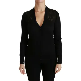 Dolce & Gabbana Alluring Silk Blend Lace Cardigan