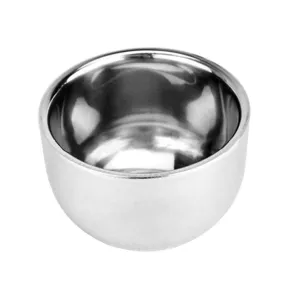 Double Layer Stainless Steel Shaving Brush Bowl