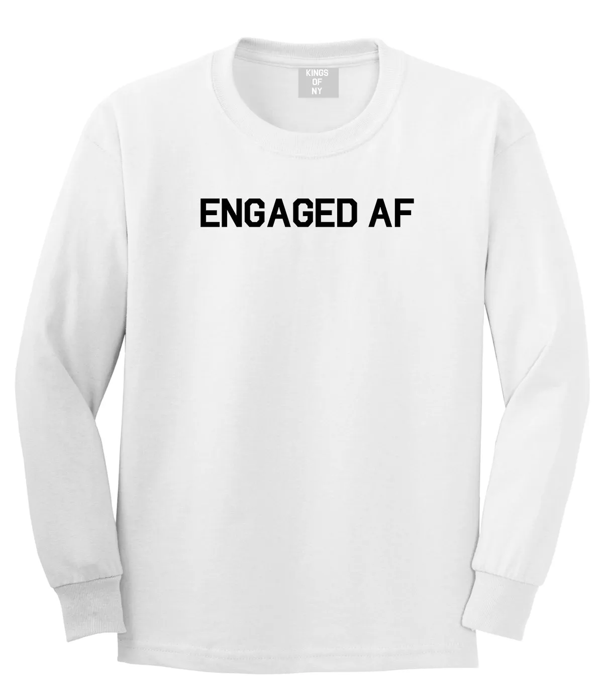 Engaged AF Fiance Mens Long Sleeve T-Shirt