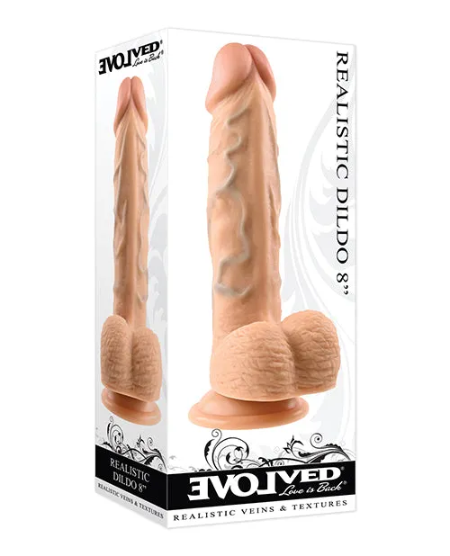 Evolved 8 Inch Realistic Dildo W/balls