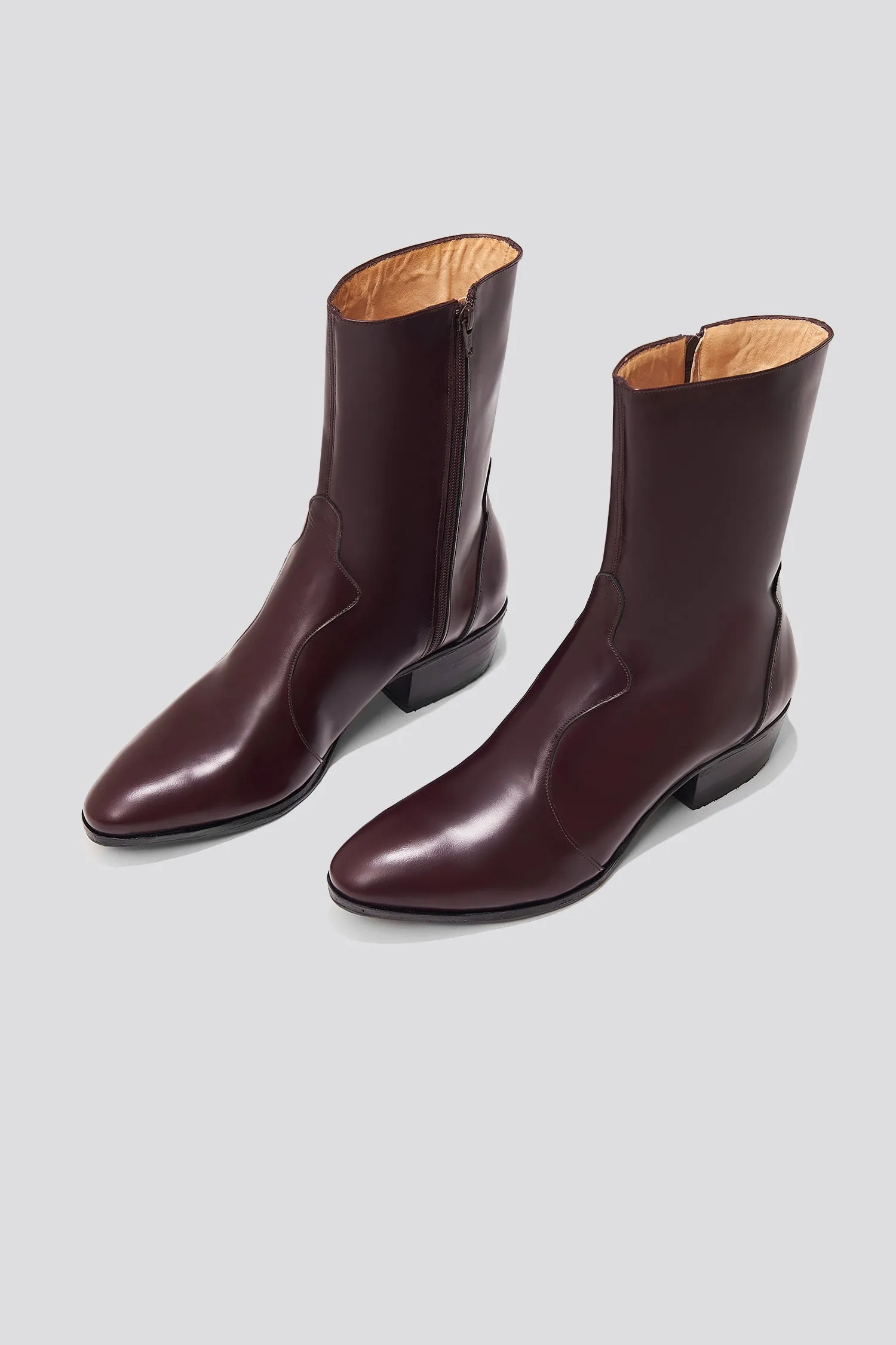 Guada Western Boot in Tannat