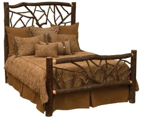 Hickory Log Twig Bed - California King