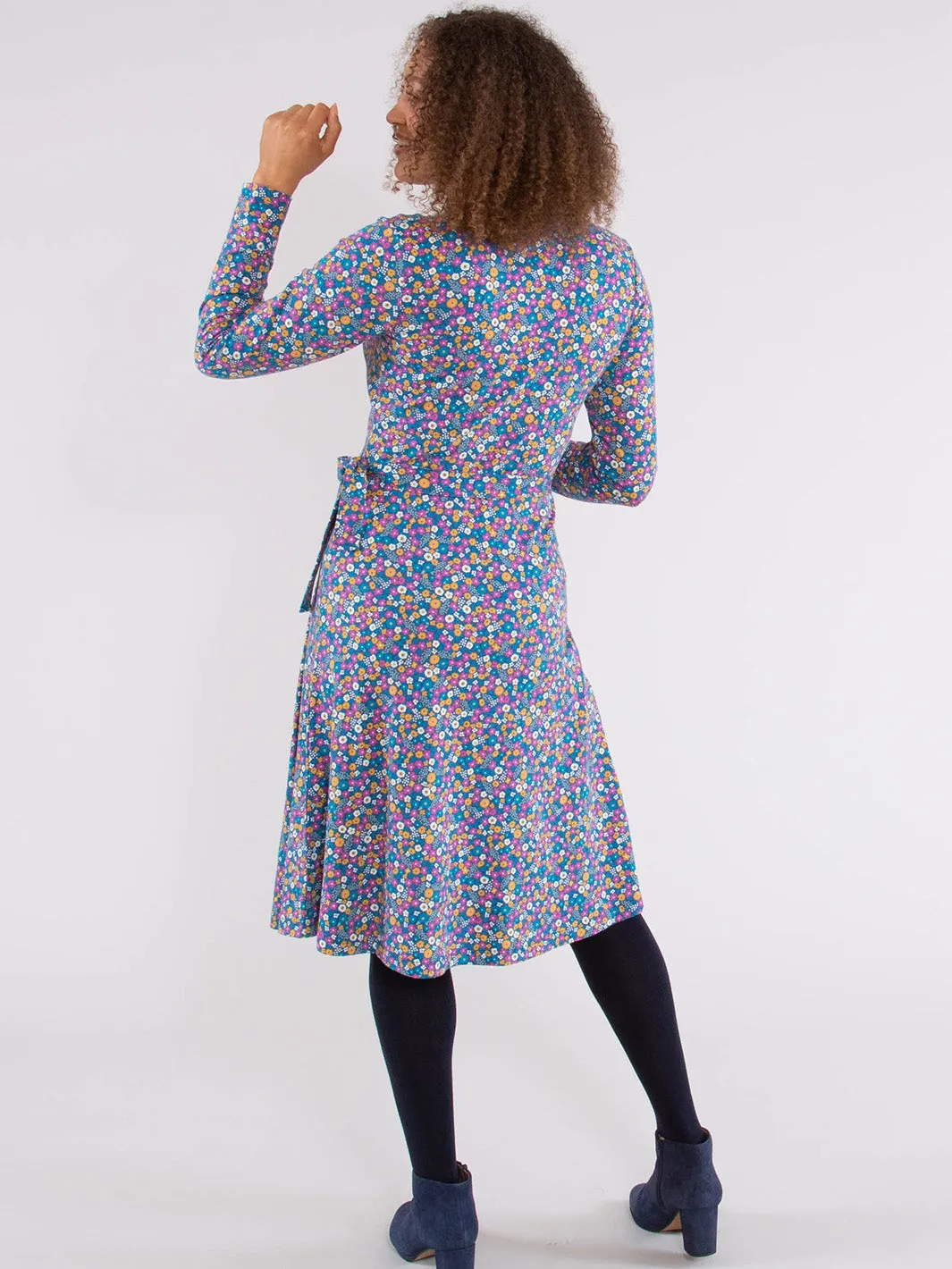 Highcliffe jersey dress faraway ditsy