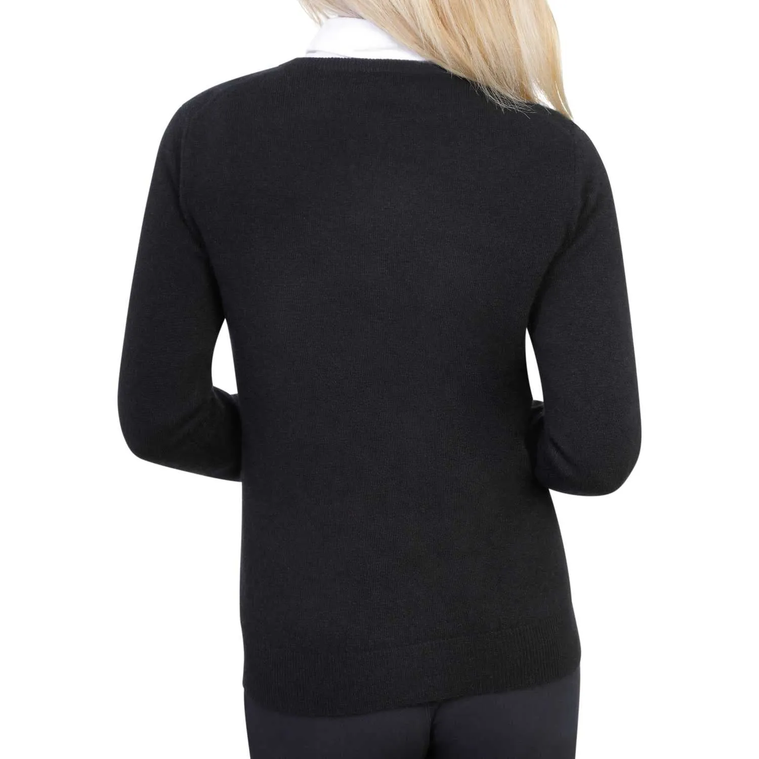 Ladies Cashmere Round Neck Sweater