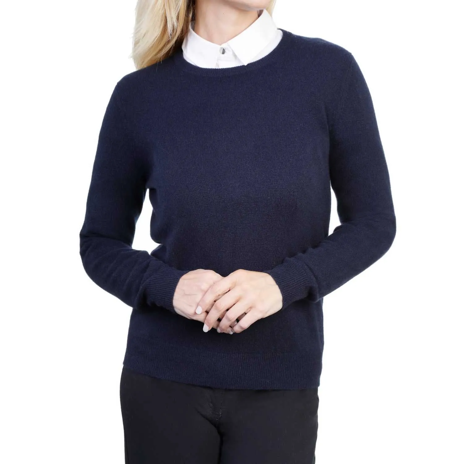 Ladies Cashmere Round Neck Sweater