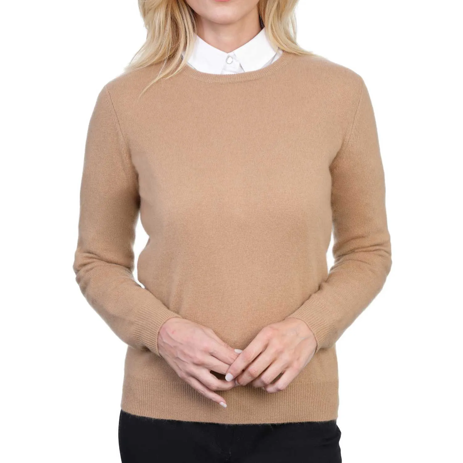 Ladies Cashmere Round Neck Sweater