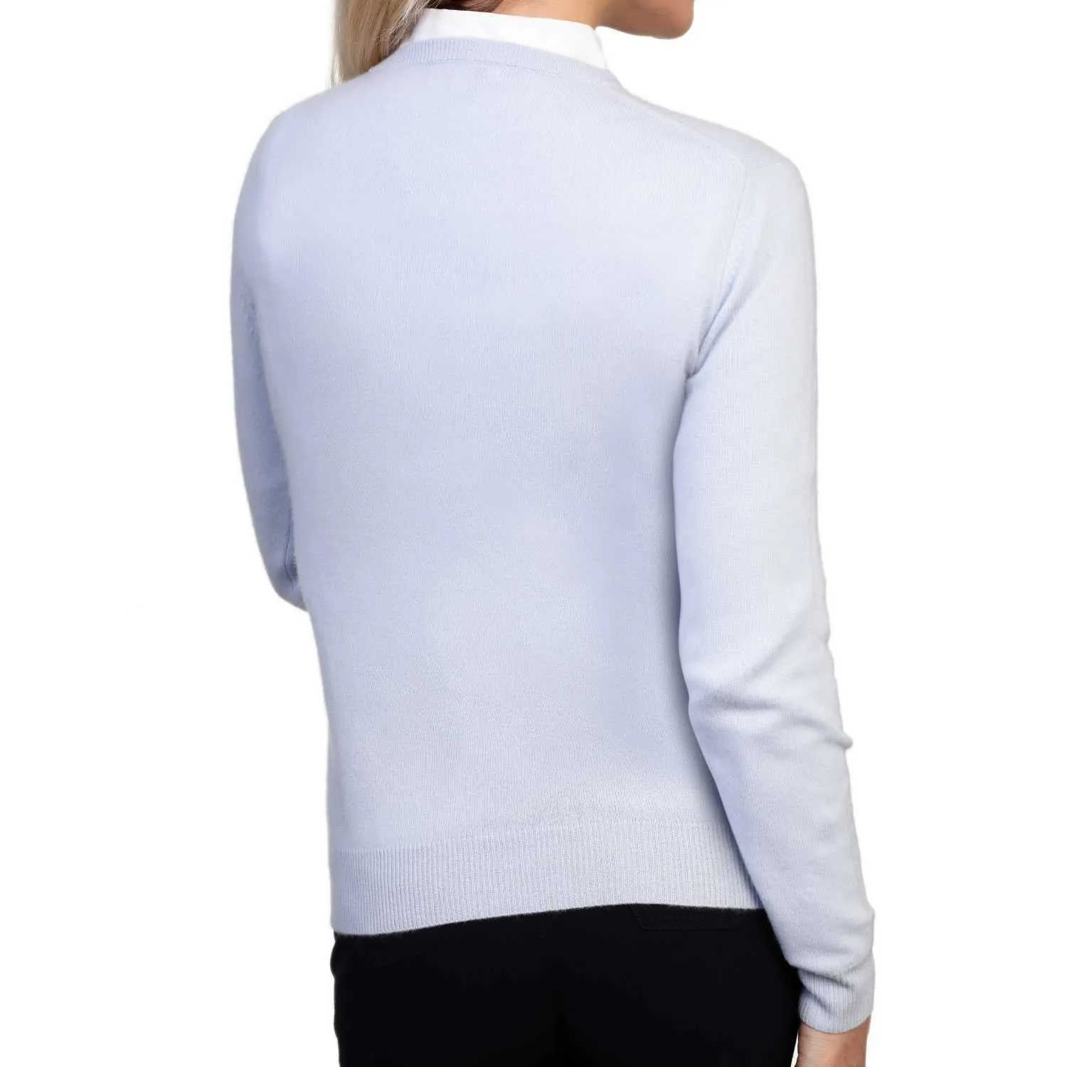 Ladies Cashmere Round Neck Sweater