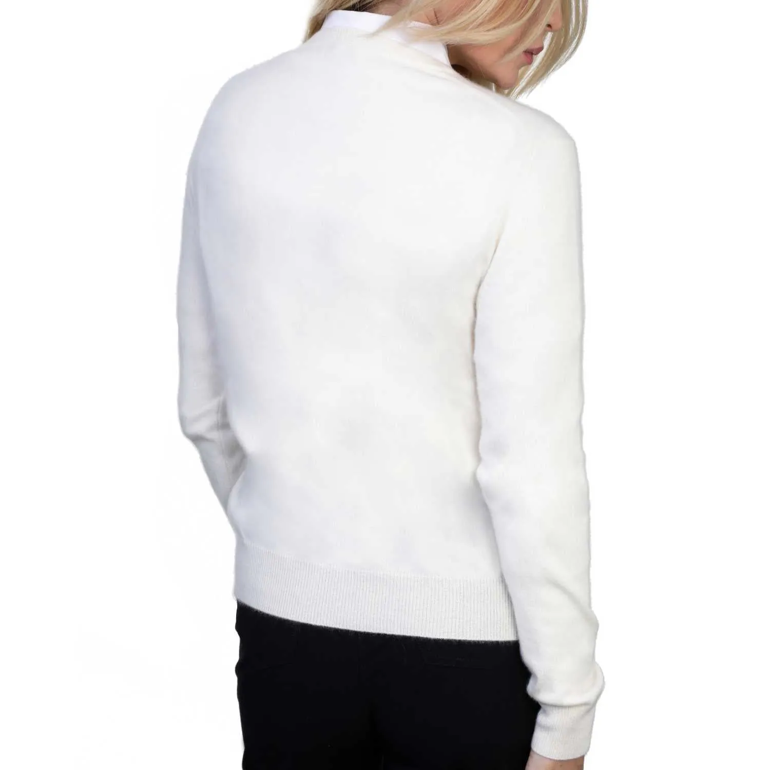 Ladies Cashmere Round Neck Sweater