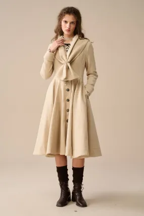 Lila 25 | 100% wool scarf coat