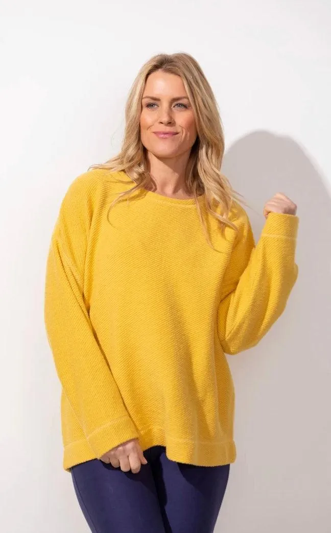 Loopy Terry Sundown Pullover in Spice by Escape