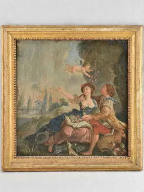 Louis XVI Romantic painting - oil on canvas - 18th century - 26" x 25¼"