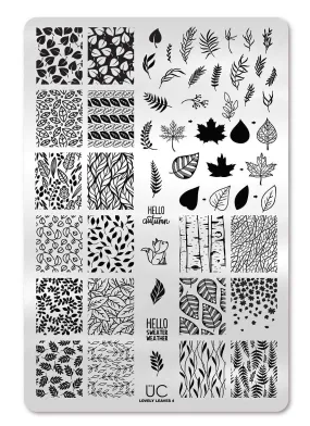 Lovely Leaves 4 - Uber Chic Stamping Plate