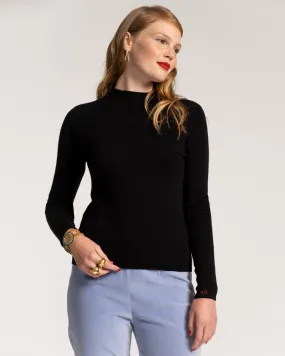 Marie Long Sleeve Sweater Merino Black