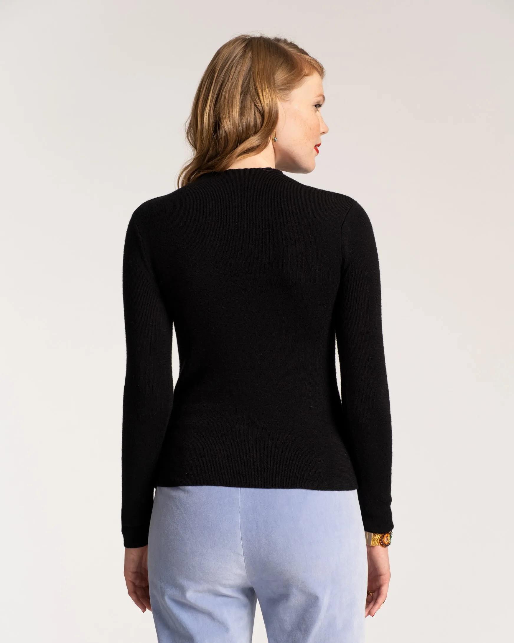 Marie Long Sleeve Sweater Merino Black