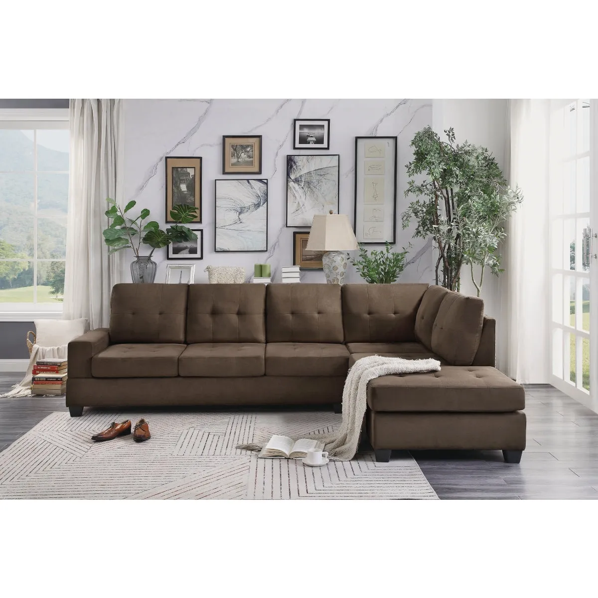 Maston Collection Chocolate Sectional