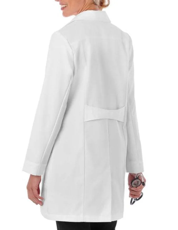 META Pro Women's 33 Inch High Collar Stretch Lab Coat