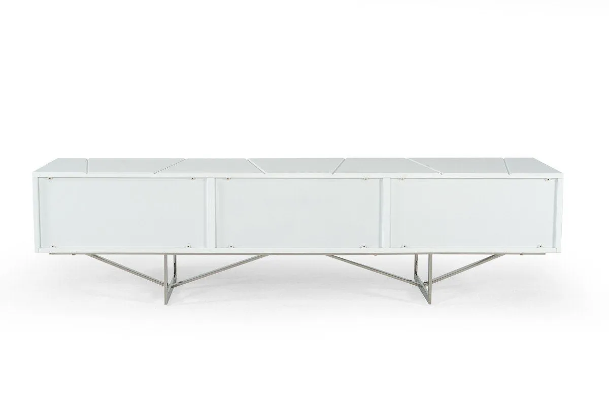 Modrest Blossom Modern White TV Stand