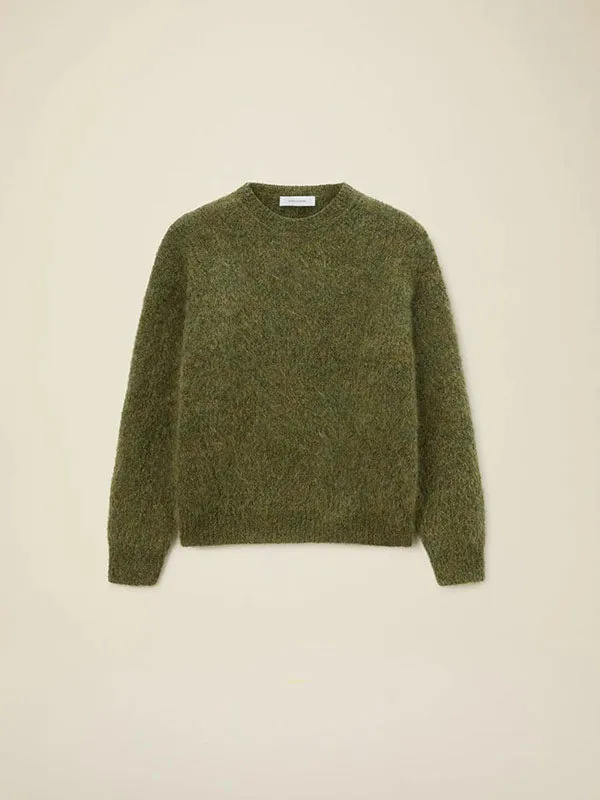 Mohair crewneck sweater