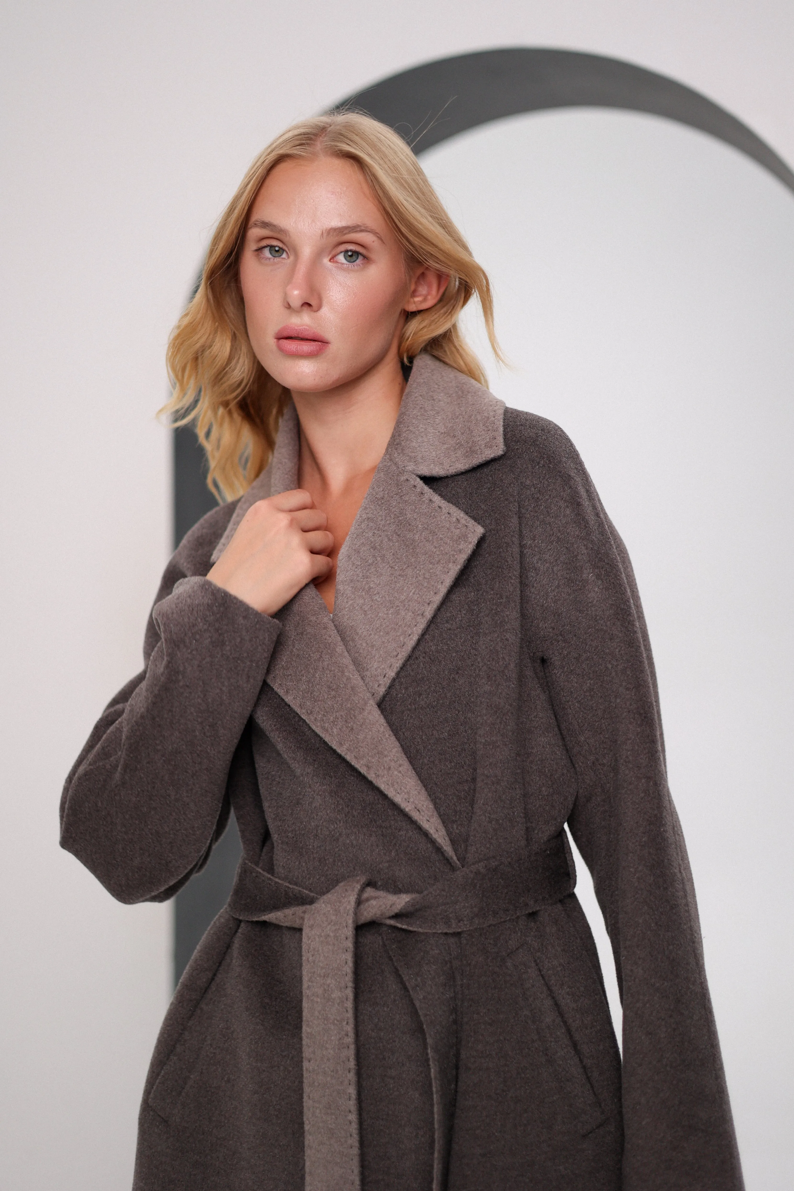 Montreal Double-Face Wraparound Overcoat