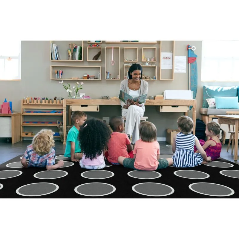 Night Clouds Classroom Seating Rug