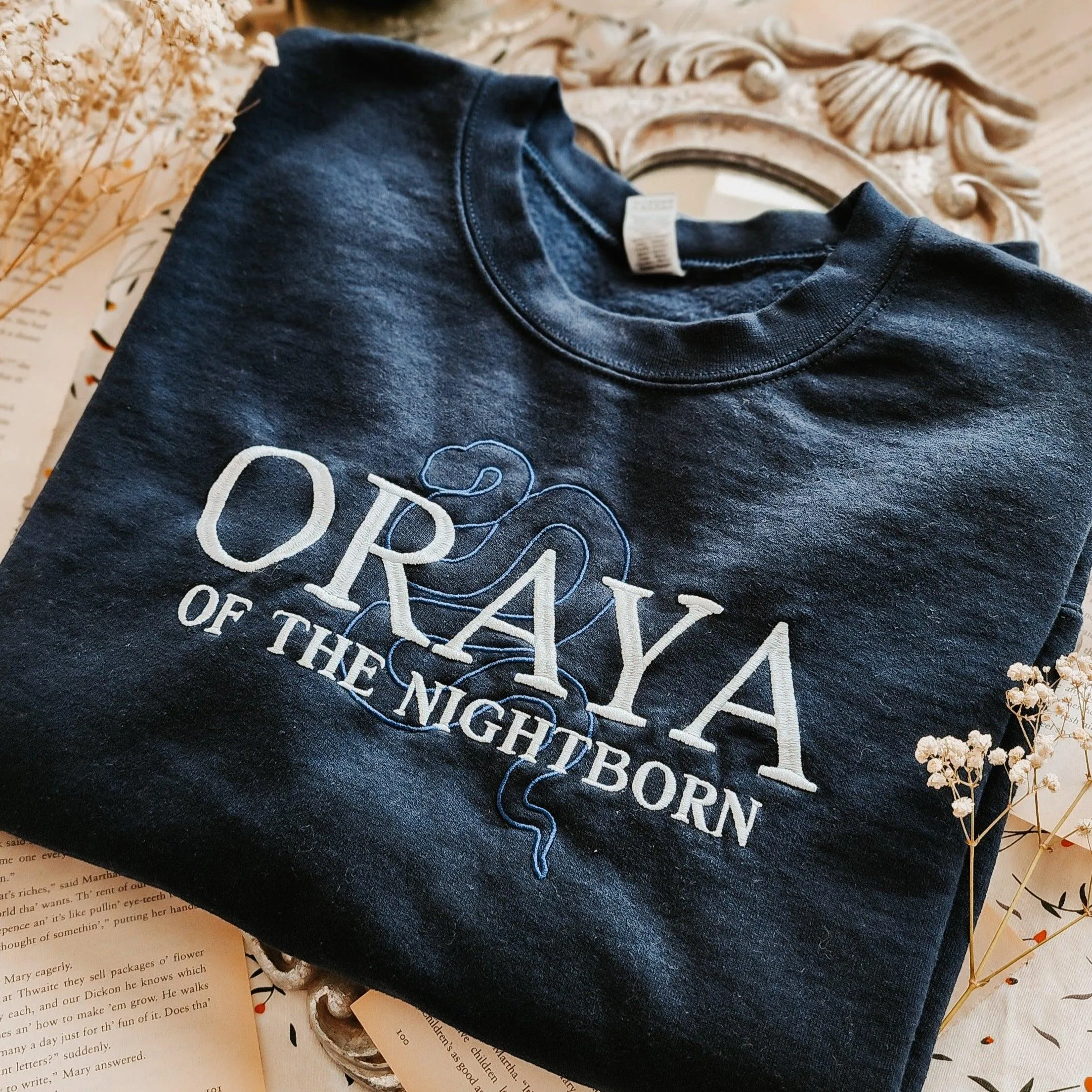 Oraya of the Night Born Embroidered Sweatshirt